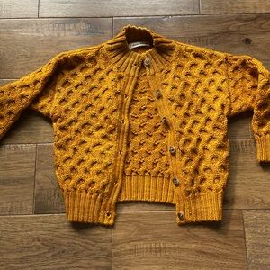 Misha And Puff Mustard Yellow Kids Sweater